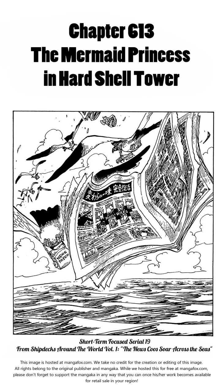 One Piece manga Chapter 613-mermaid-princess-of-shell-tower