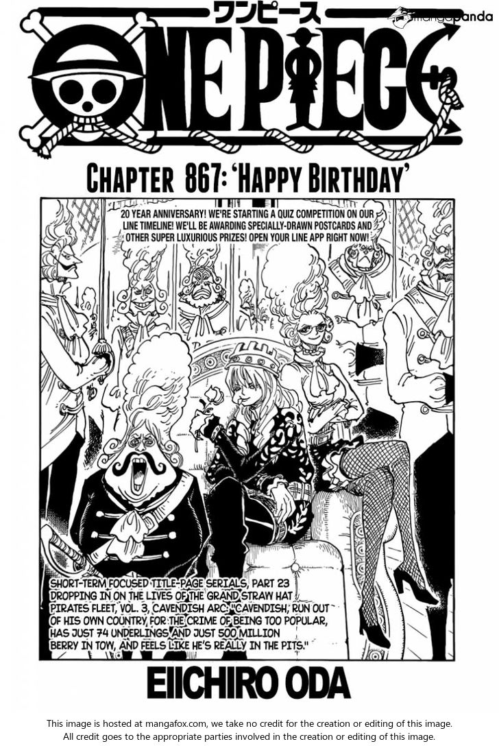 One Piece manga Chapter 867