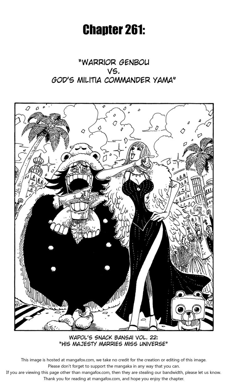 One Piece manga Chapter 261