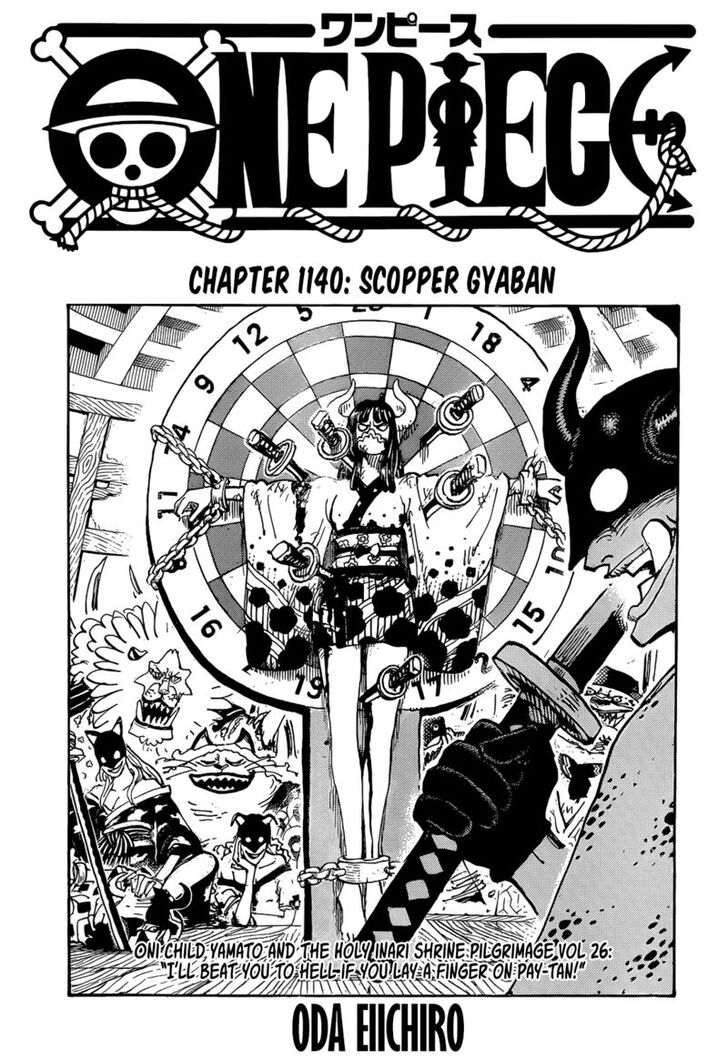 One Piece manga Chapter 1140