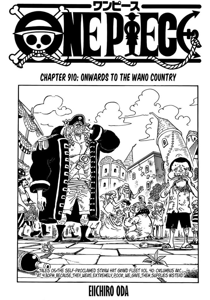 One Piece manga Chapter 910