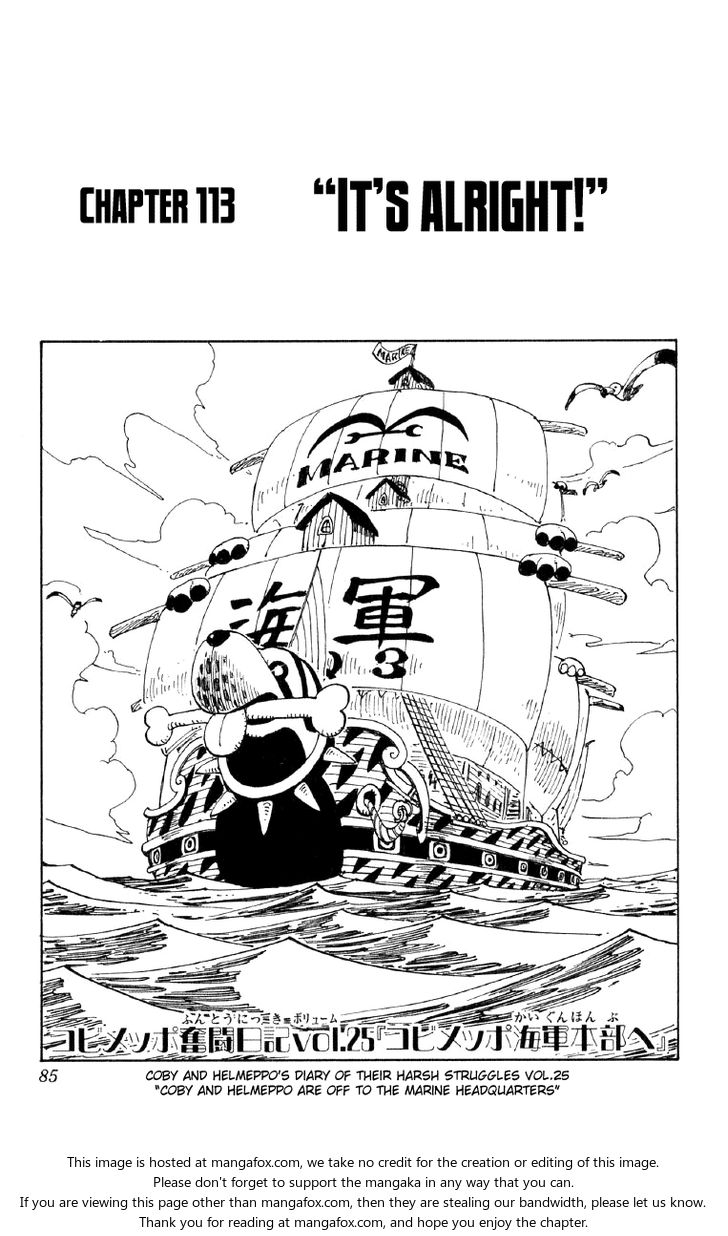 One Piece manga Chapter 113