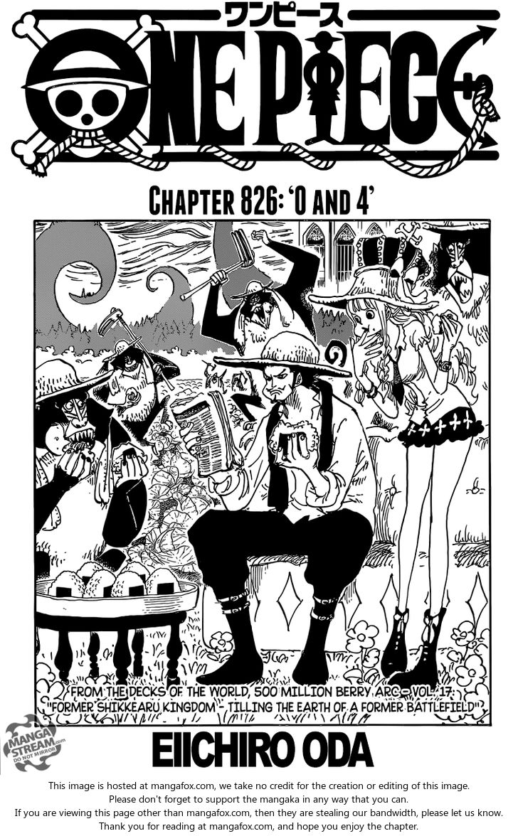One Piece manga Chapter 826