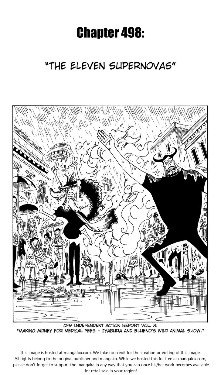 One Piece manga Chapter 498