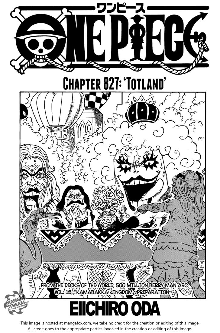 One Piece manga Chapter 827