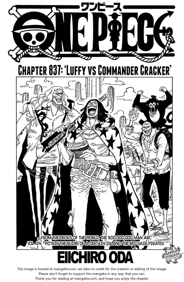 One Piece manga Chapter 837