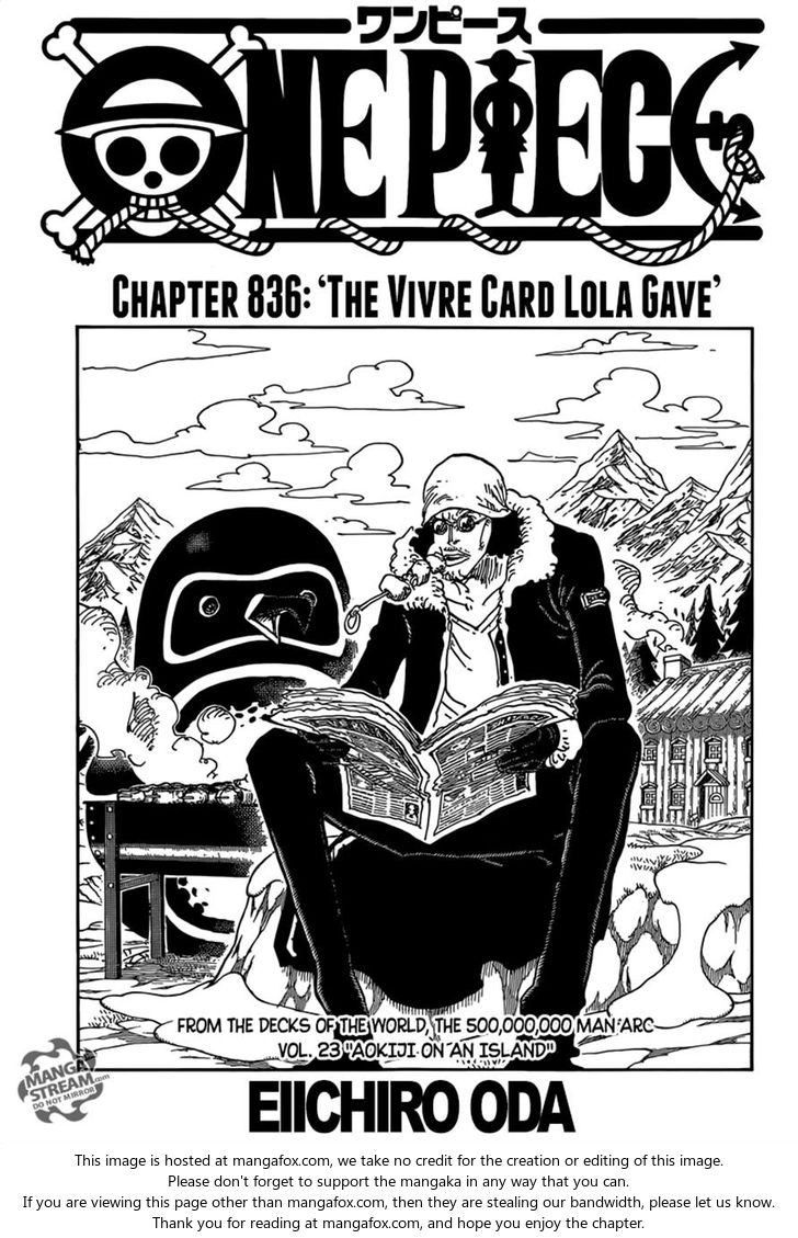 One Piece manga Chapter 836