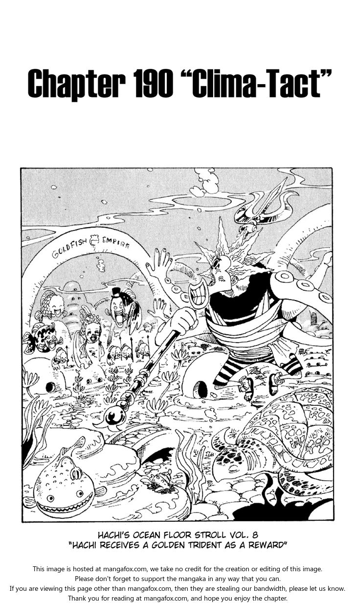 One Piece manga Chapter 190