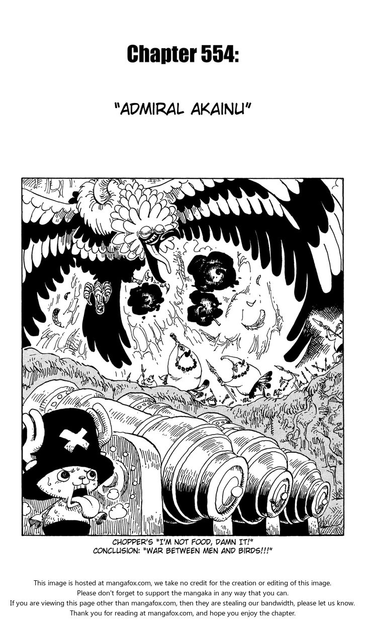 One Piece manga Chapter 554