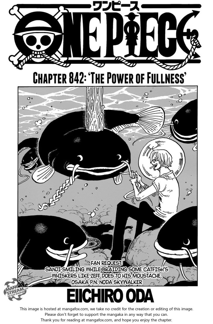 One Piece manga Chapter 842