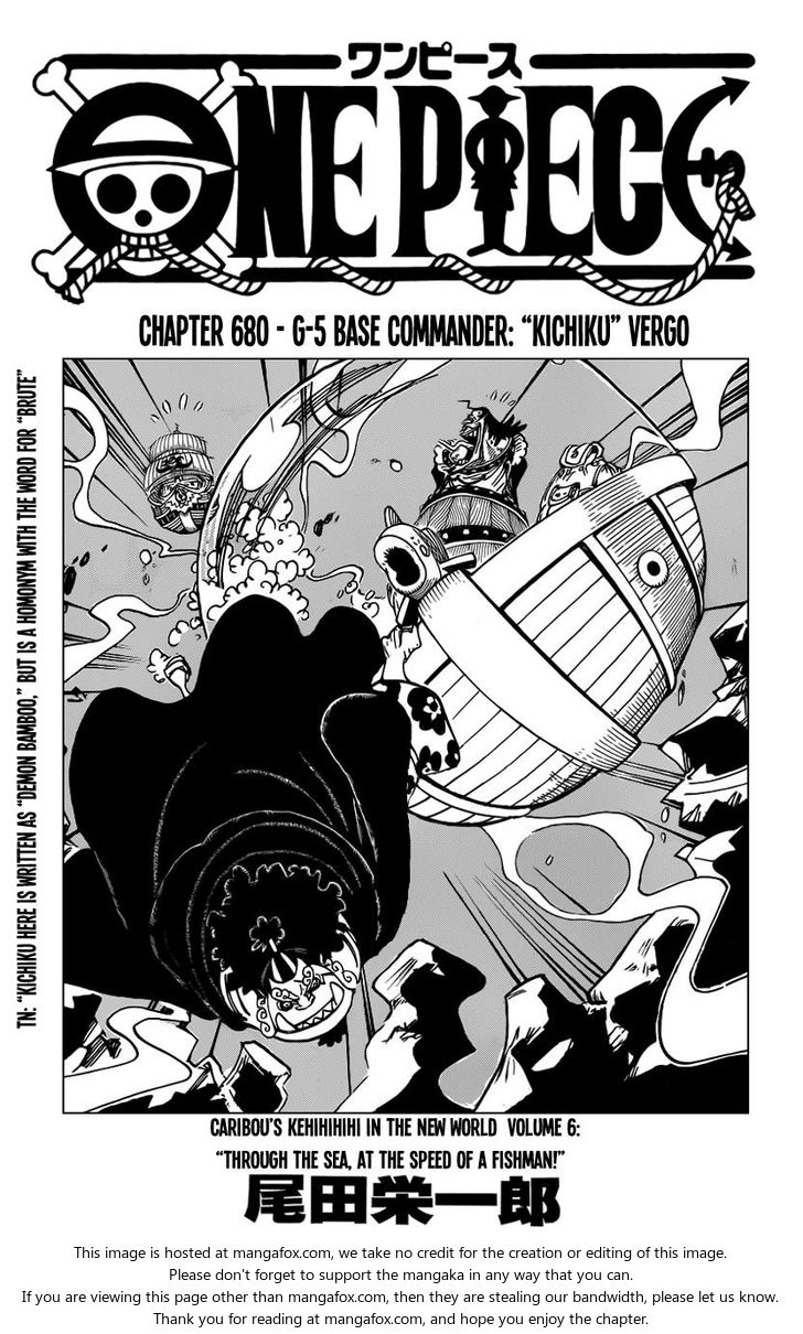 One Piece manga Chapter 680