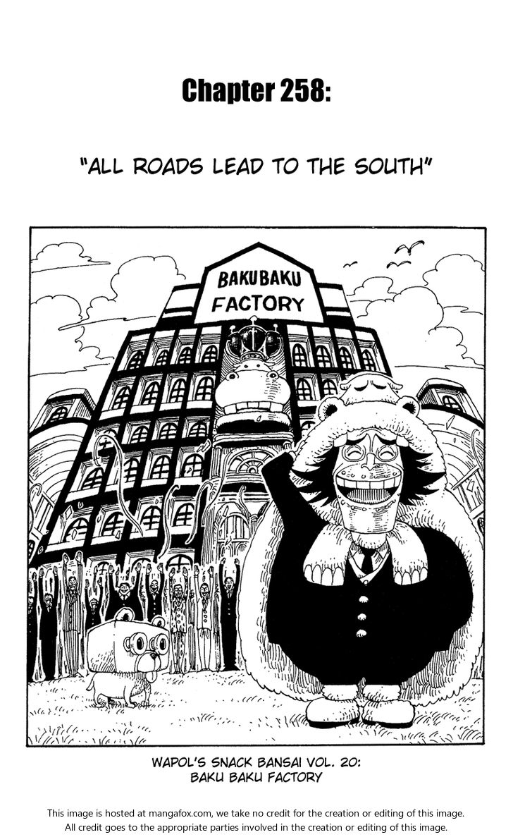 One Piece manga Chapter 258