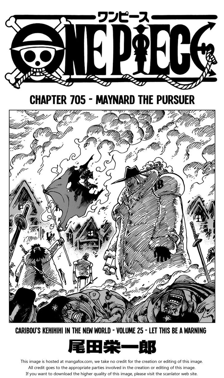 One Piece manga Chapter 705