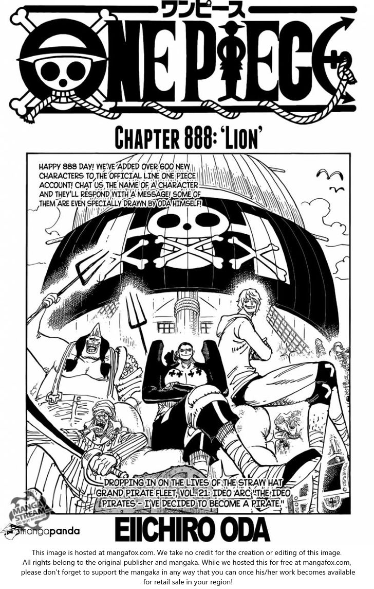 One Piece manga Chapter 888