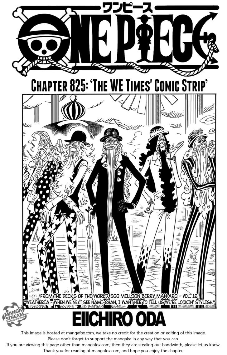 One Piece manga Chapter 825
