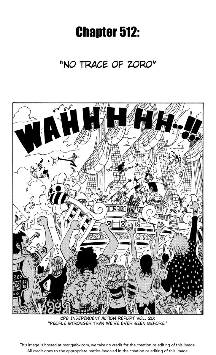 One Piece manga Chapter 512-zolo-gone