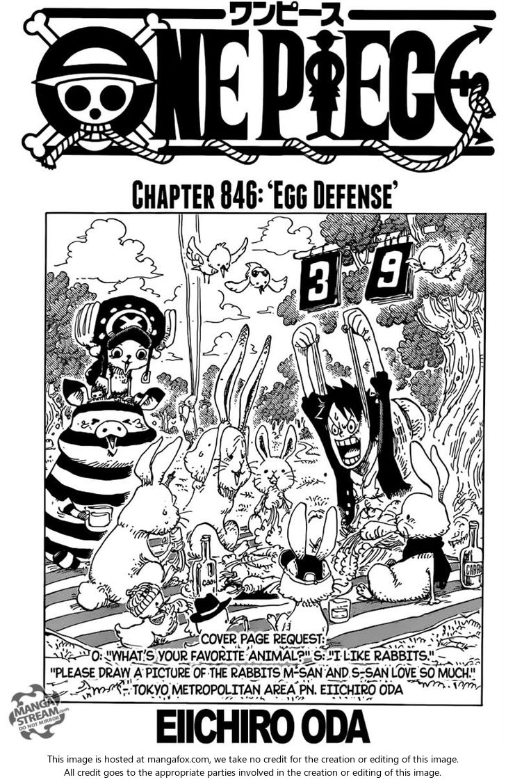 One Piece manga Chapter 846
