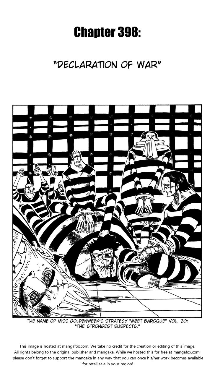 One Piece manga Chapter 398