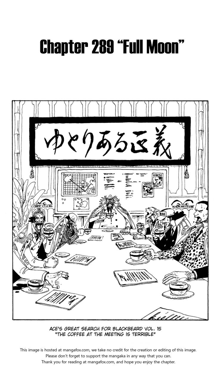 One Piece manga Chapter 289