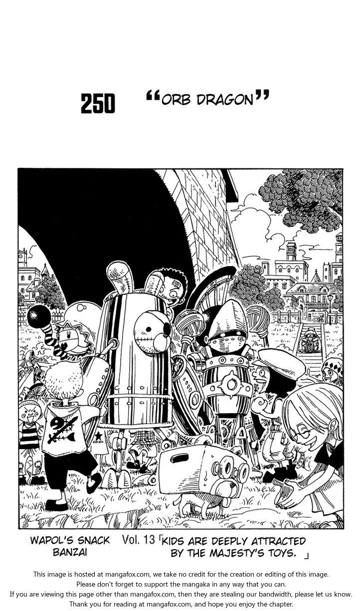 One Piece manga Chapter 250