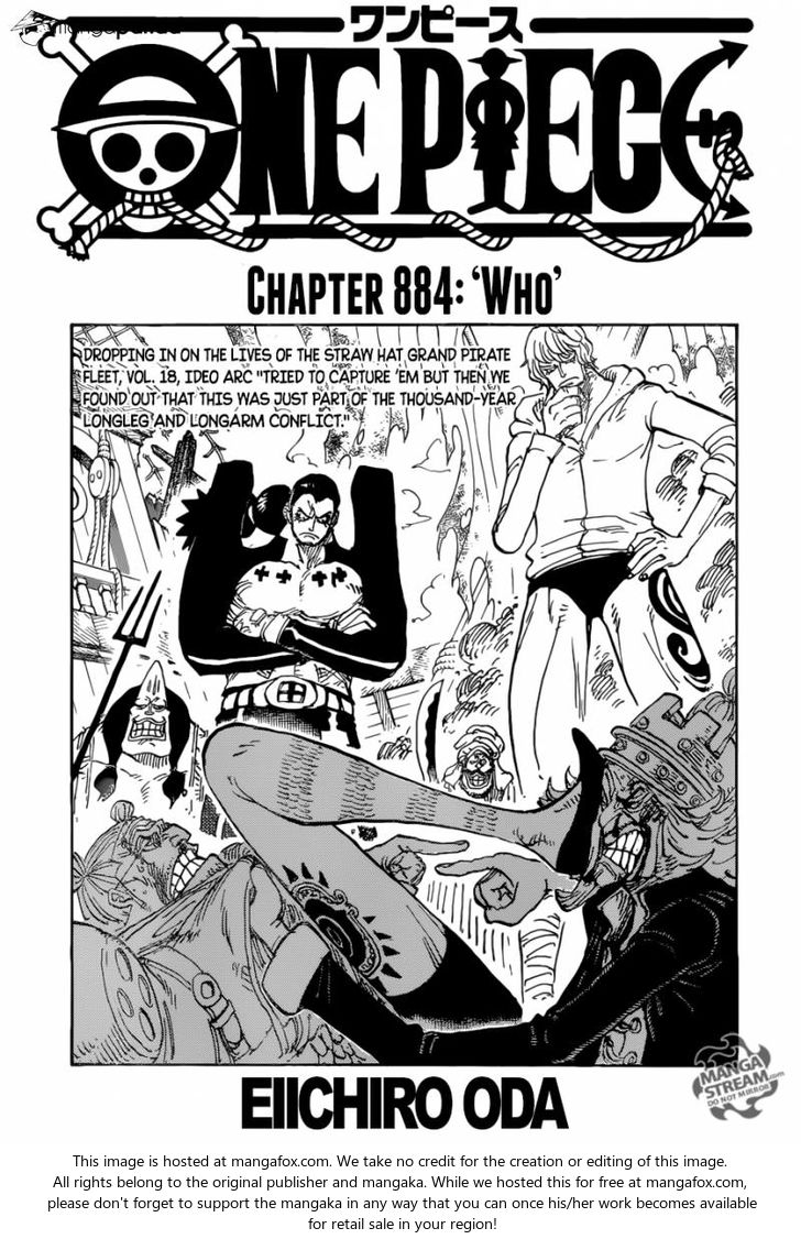 One Piece manga Chapter 884