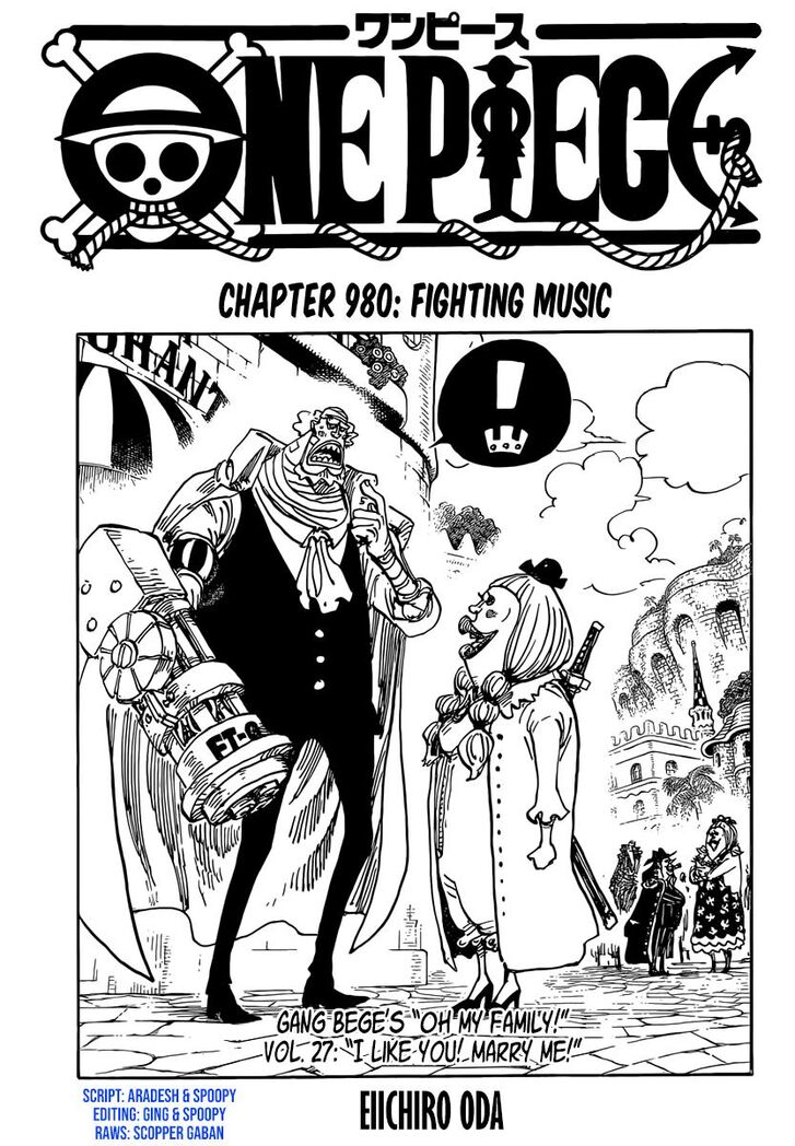 One Piece manga Chapter 980