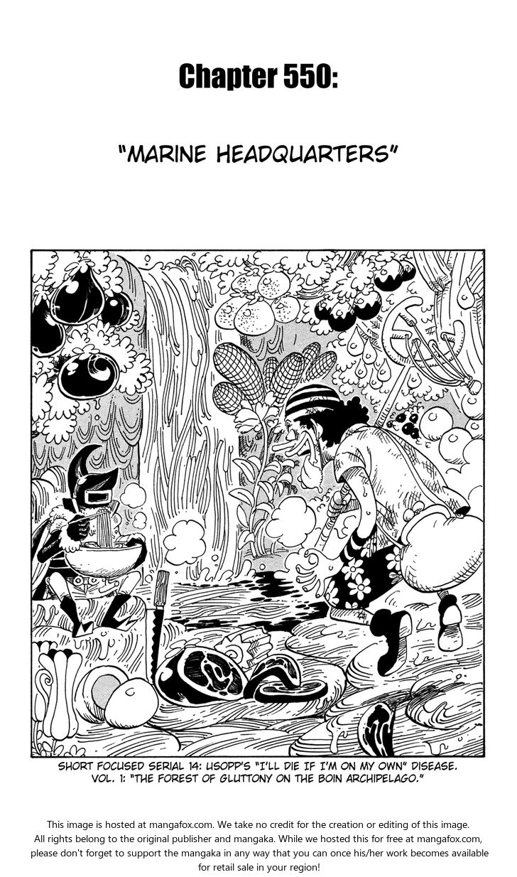 One Piece manga Chapter 550