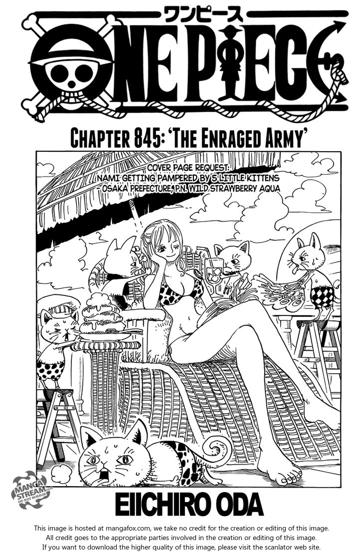 One Piece manga Chapter 845