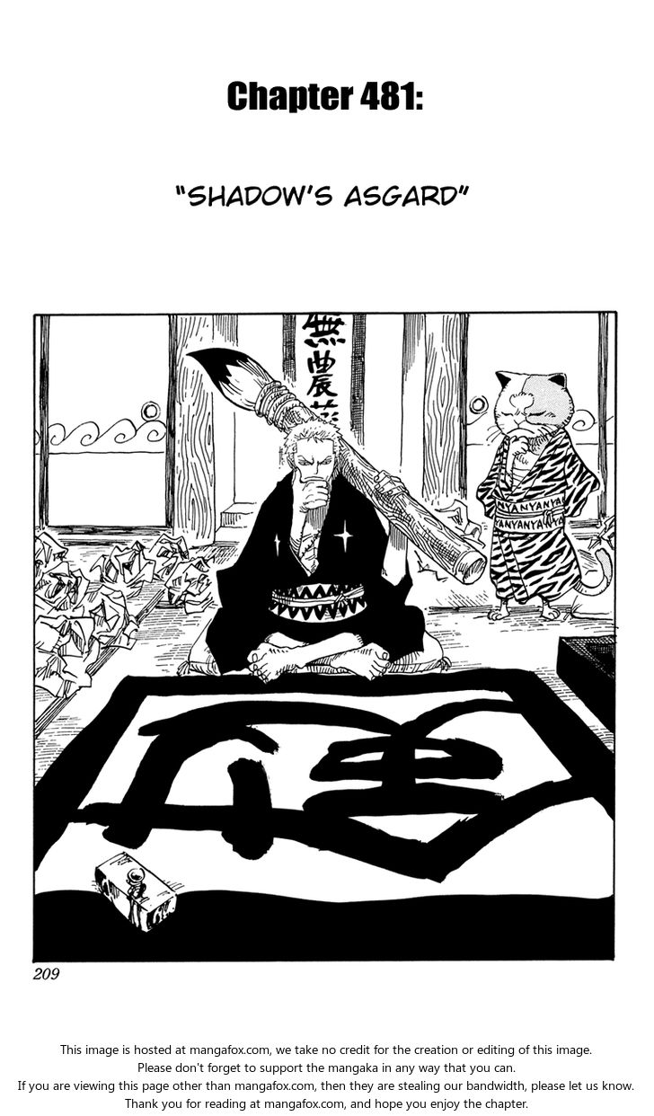 One Piece manga Chapter 481