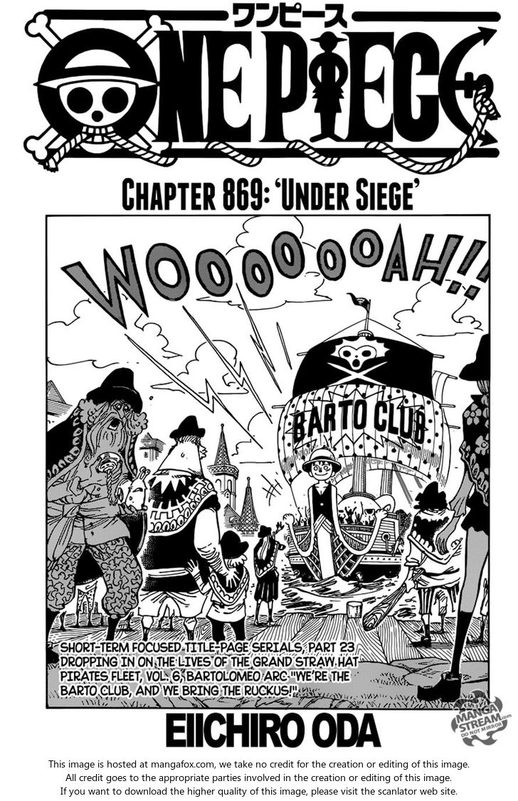 One Piece manga Chapter 869