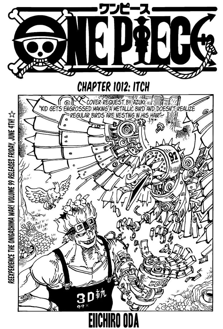 One Piece manga Chapter 1012-itch