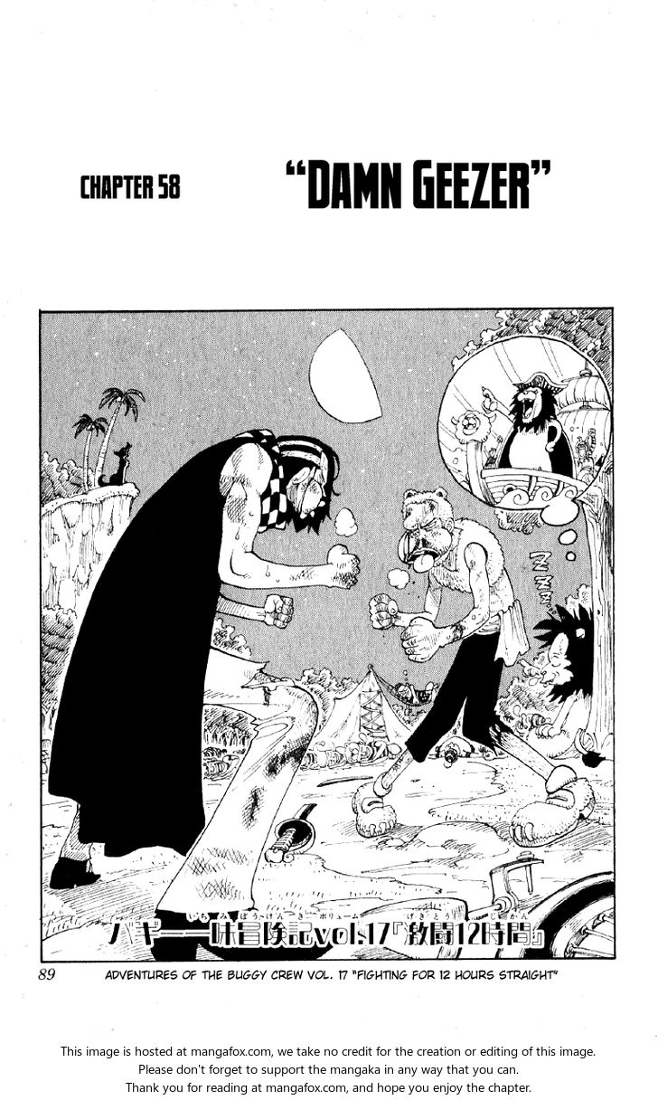 One Piece manga Chapter 58