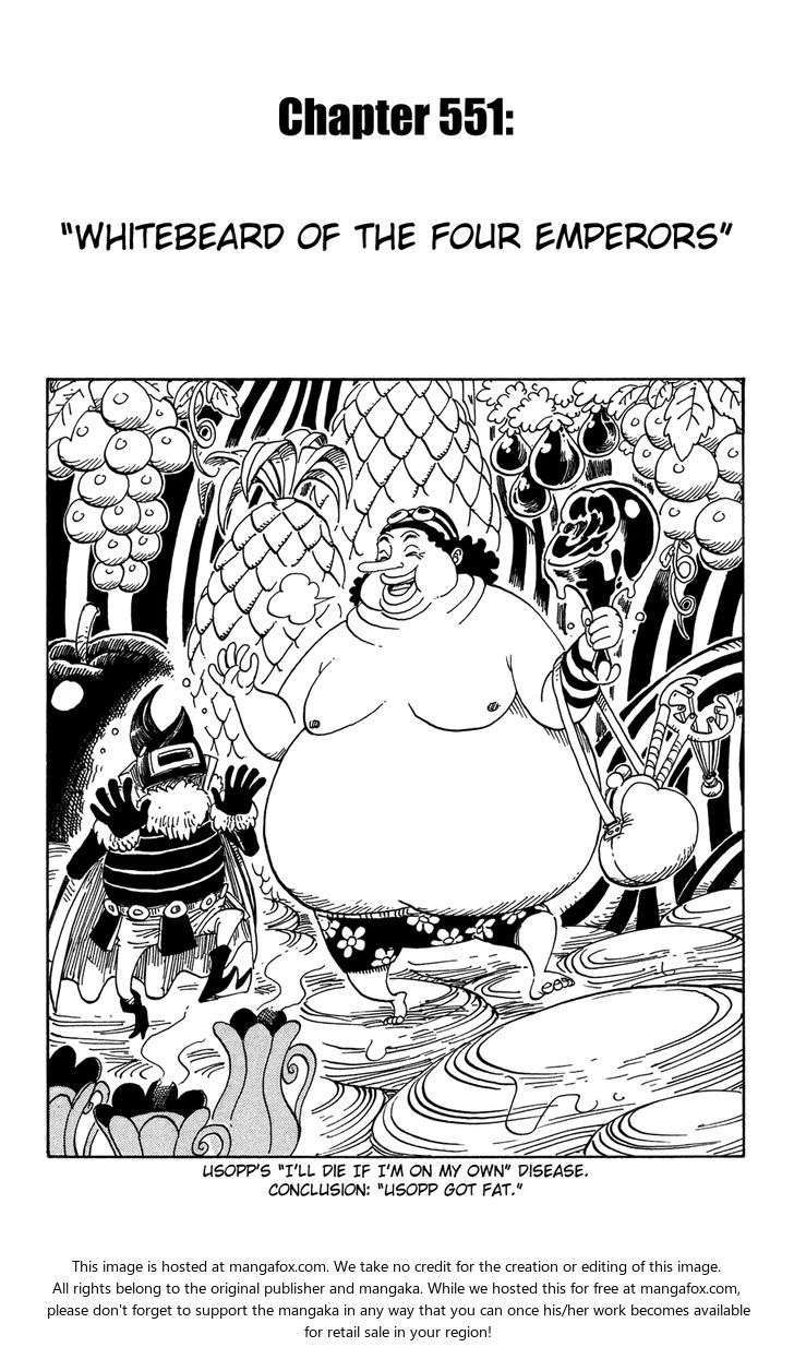 One Piece manga Chapter 551