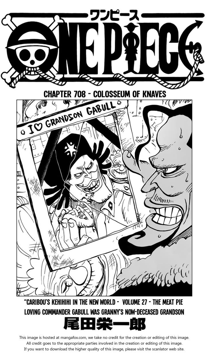 One Piece manga Chapter 708