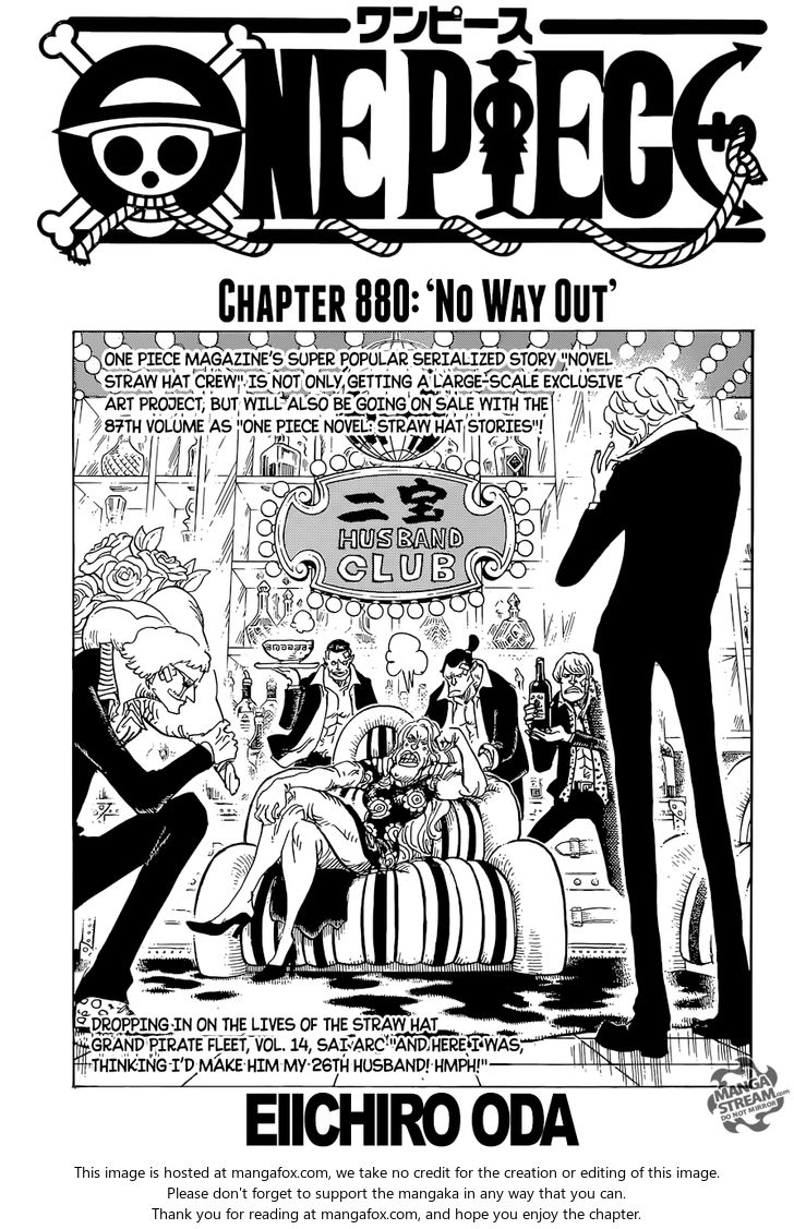 One Piece manga Chapter 880