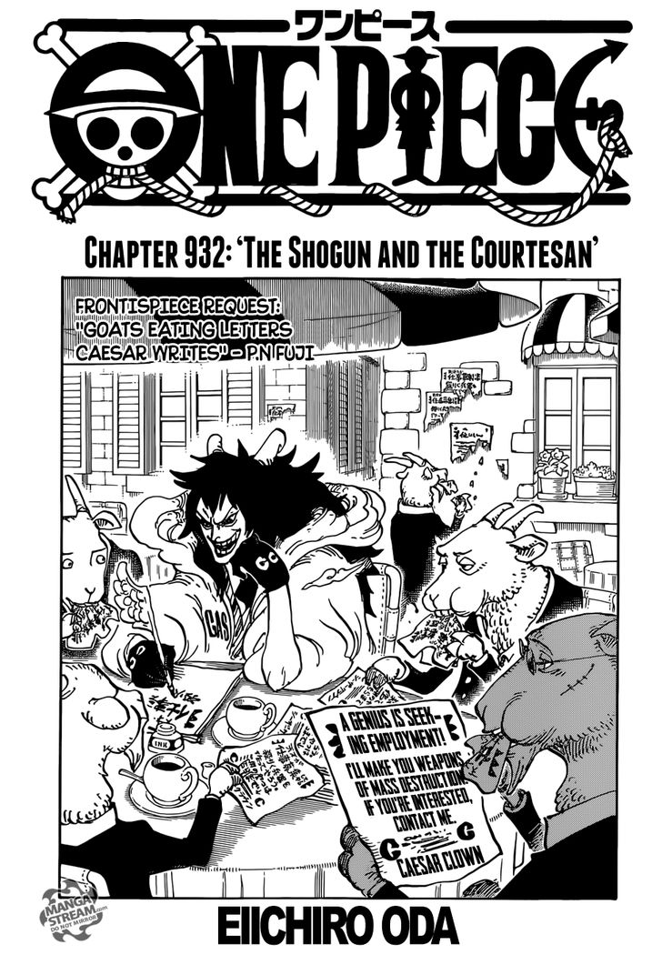 One Piece manga Chapter 932