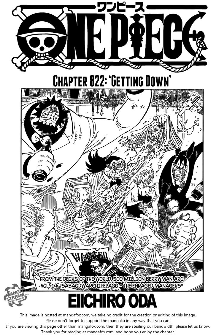 One Piece manga Chapter 822