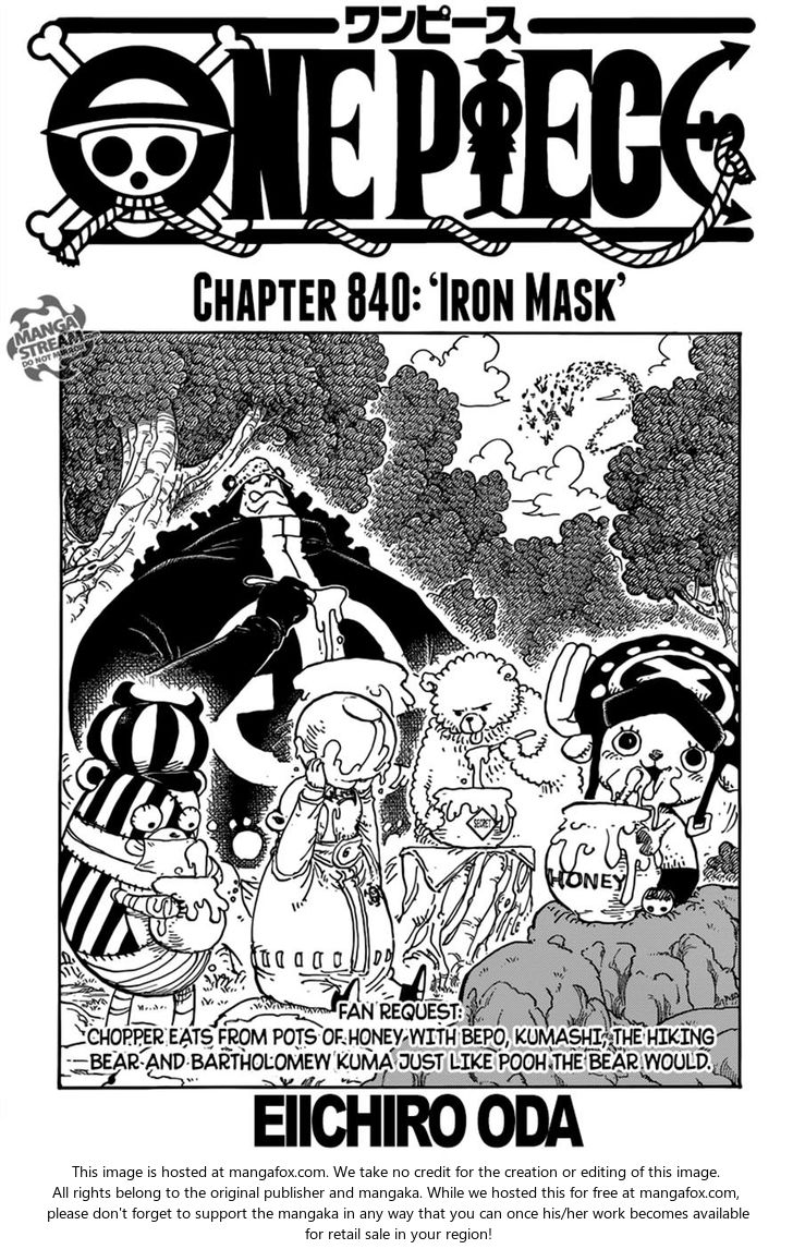 One Piece manga Chapter 840