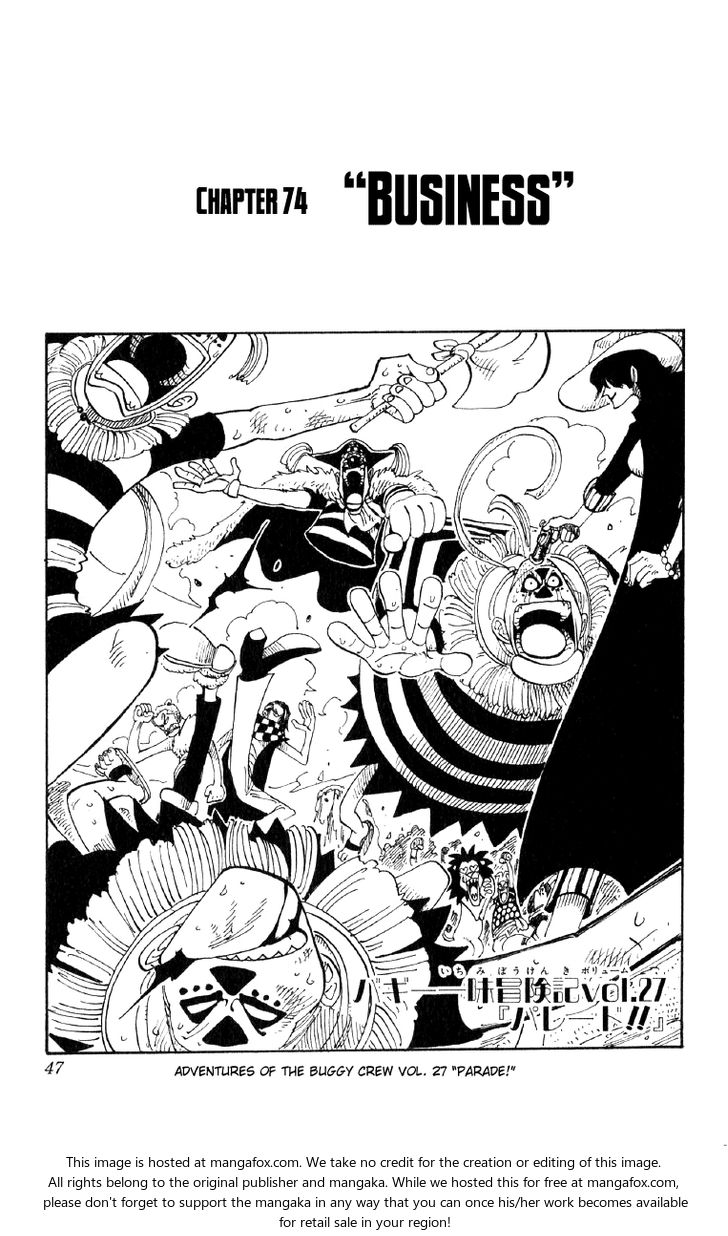 One Piece manga Chapter 74