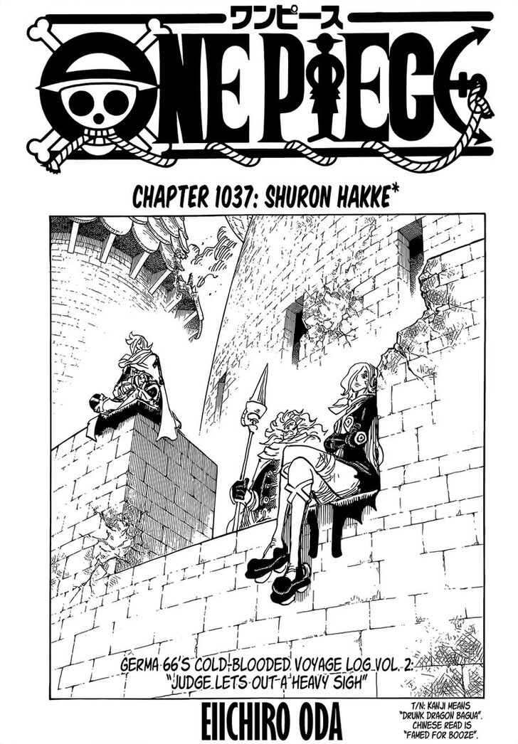 One Piece manga Chapter 1037