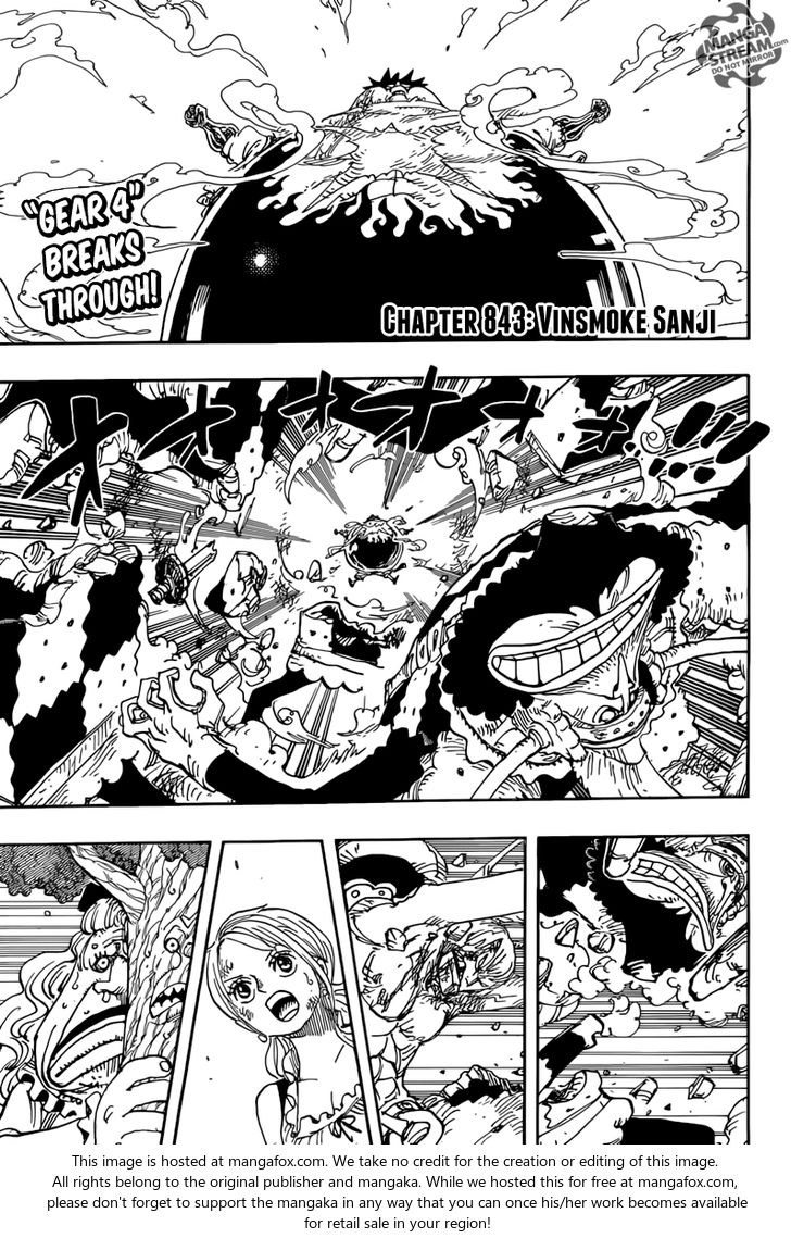 One Piece manga Chapter 843
