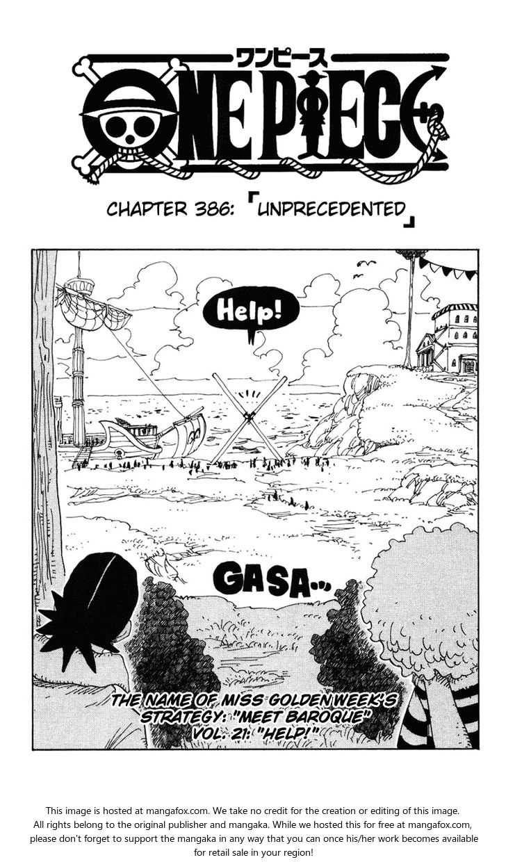 One Piece manga Chapter 386