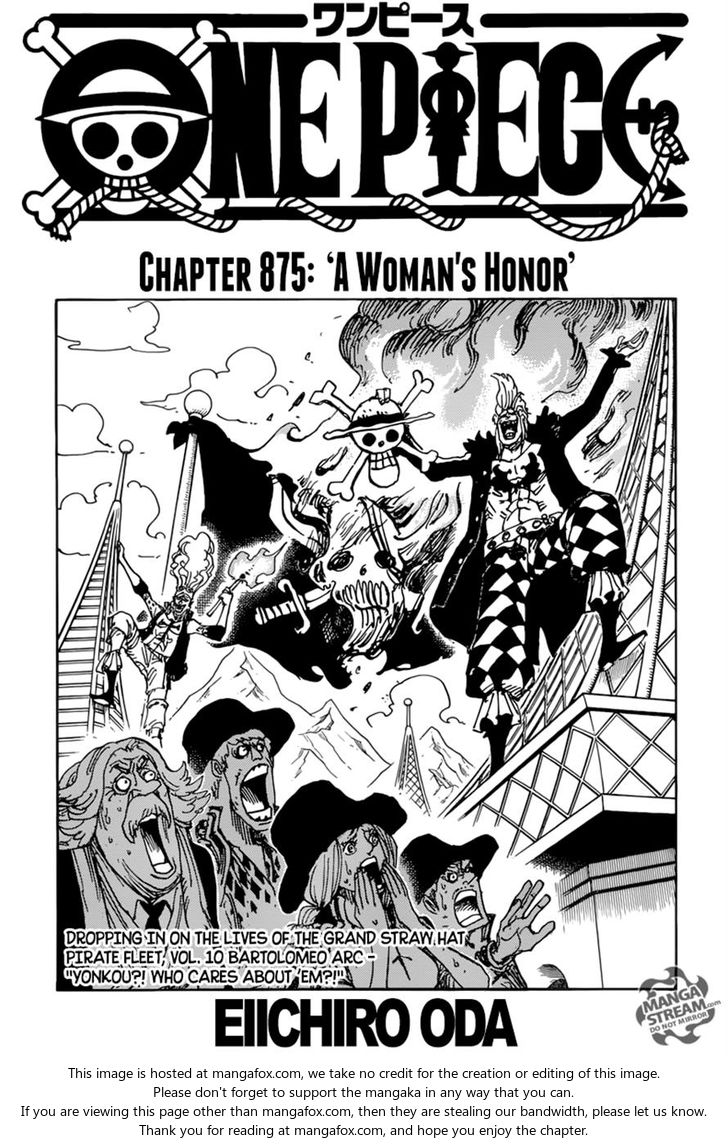 One Piece manga Chapter 875